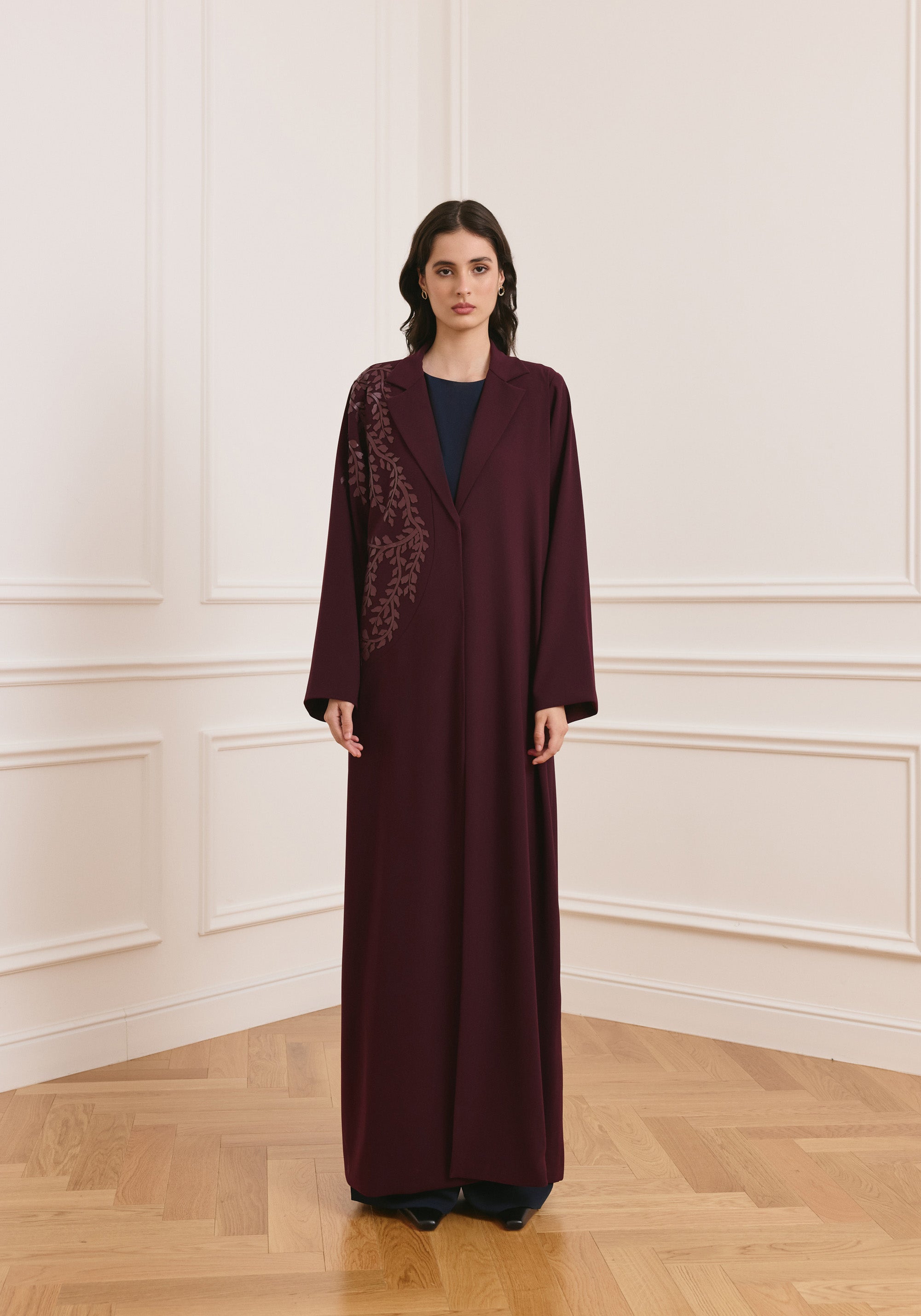 Crimson abaya
